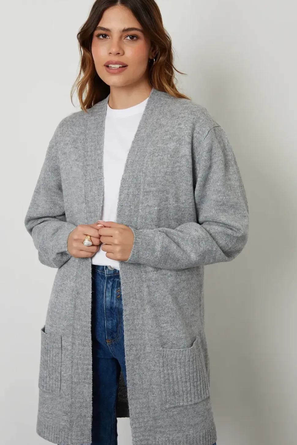 'Ocean' Longline Knitted Cardigan