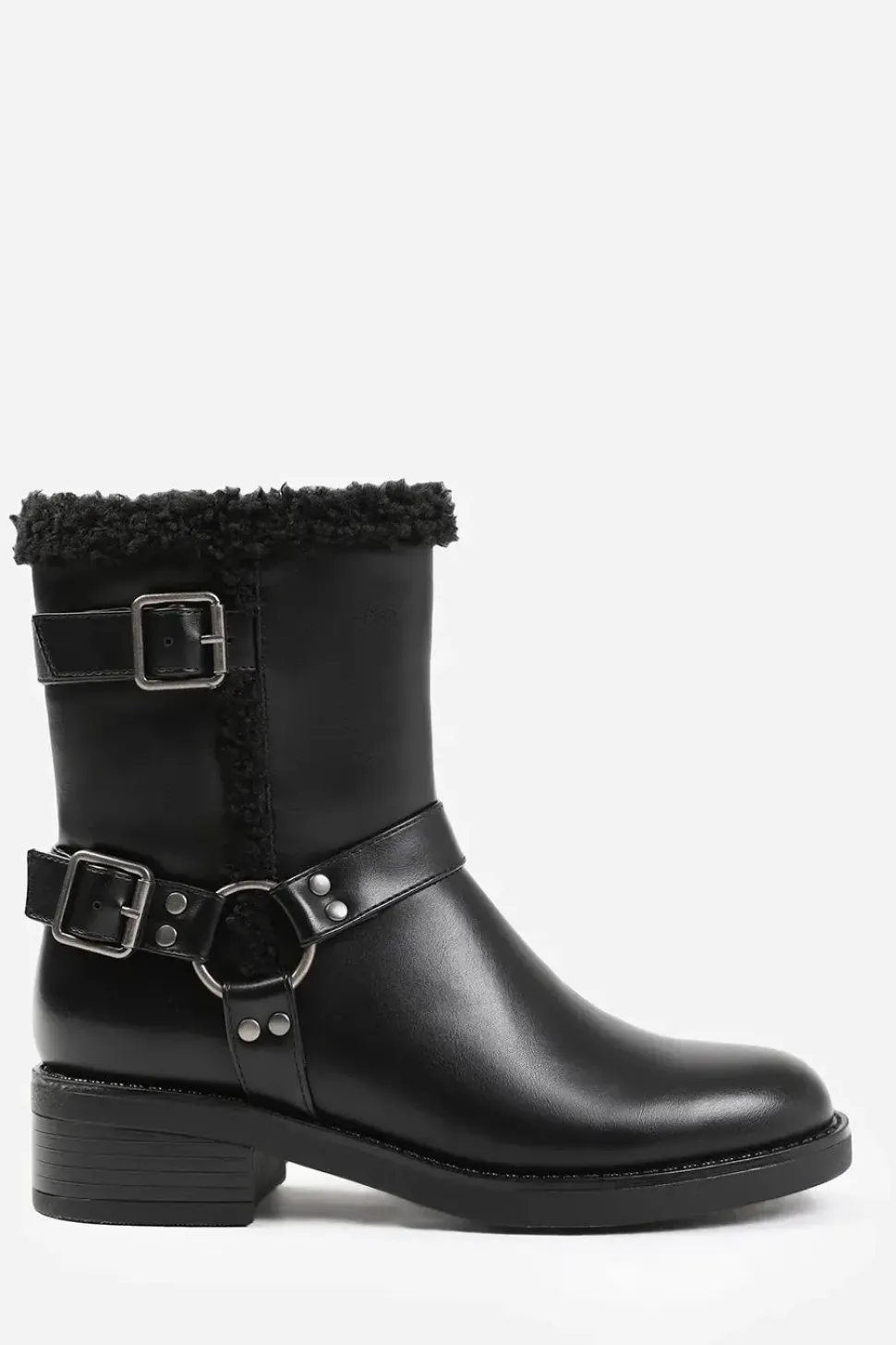 'Olivia' Ankle Boot With Buckle Detailing