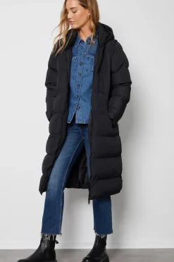 'Ony' Longline Hooded Puffer Jacket