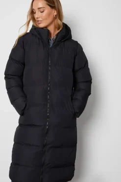 'Ony' Longline Hooded Puffer Jacket