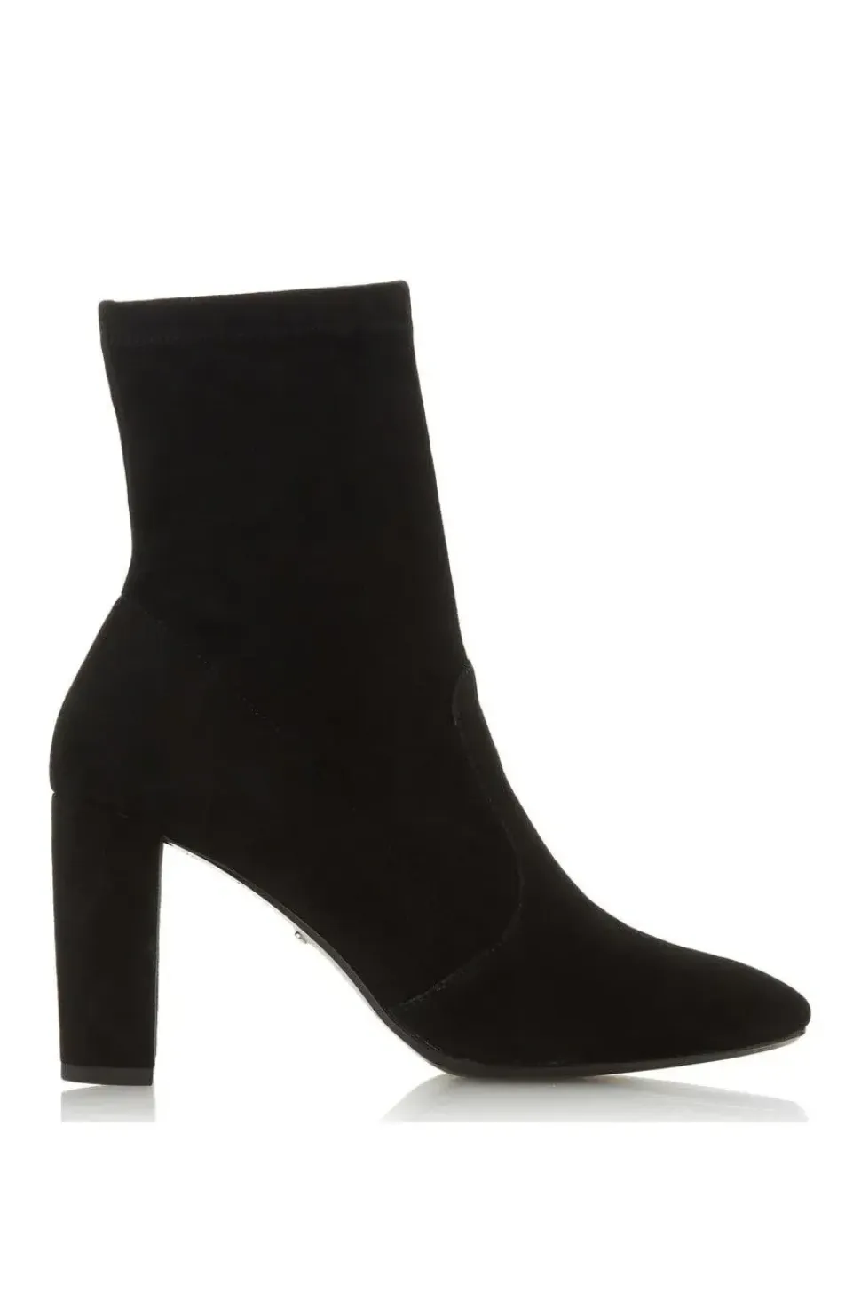'Optical' Suede Sock Boots
