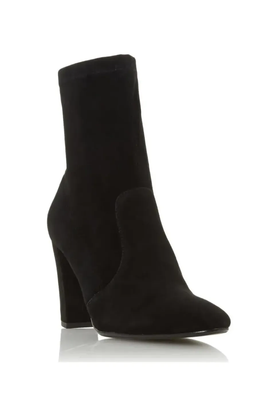 'Optical' Suede Sock Boots
