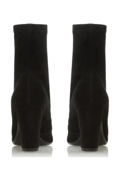'Optical' Suede Sock Boots