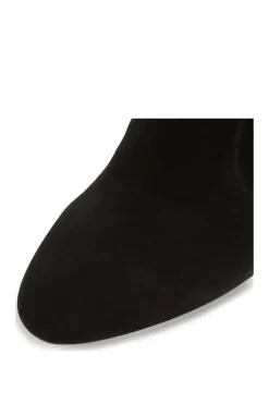 'Optical' Suede Sock Boots