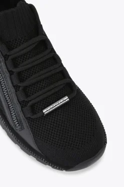 'Pace Zip Knit' Fabric Trainers