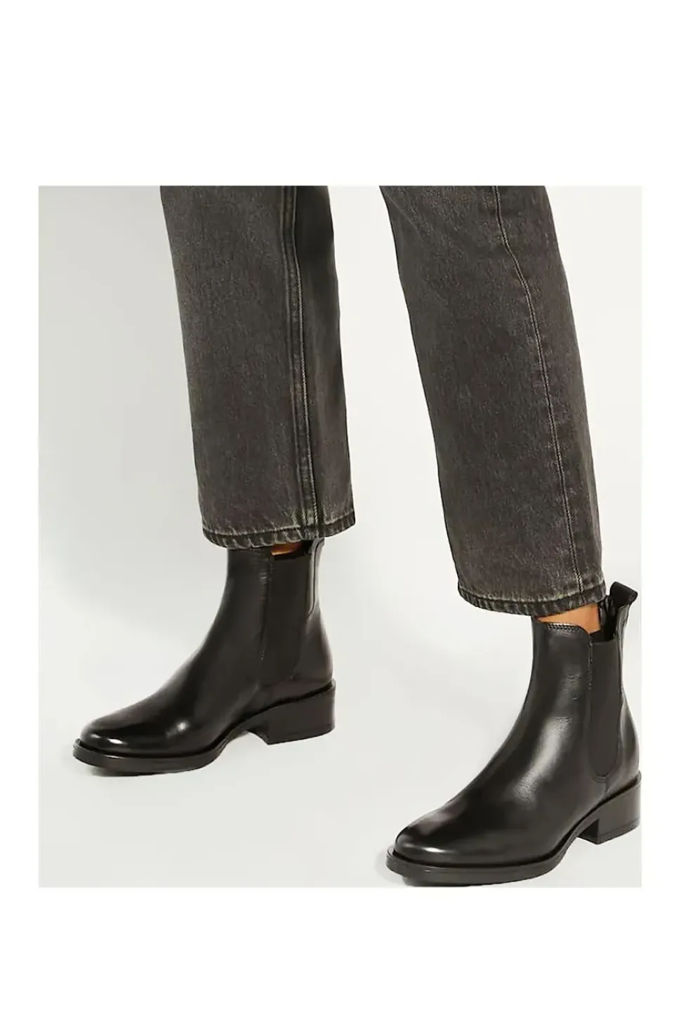 'Panoramic' Leather Chelsea Boots