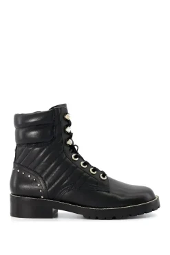 'Pearlescent' Leather Biker Boots