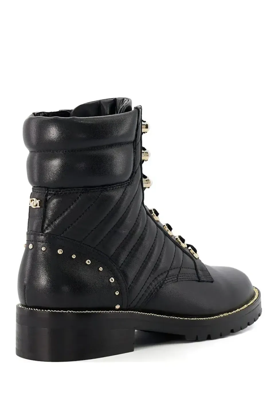 'Pearlescent' Leather Biker Boots