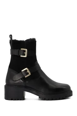 'Perform' Leather Biker Boots