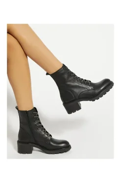 'Plexie' Leather Ankle Boots
