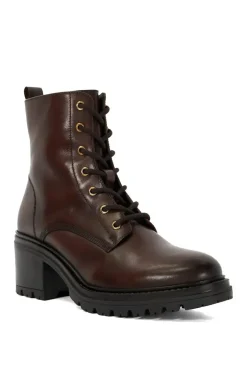 'Plotted' Leather Ankle Boots
