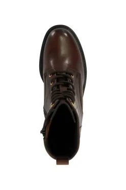 'Plotted' Leather Ankle Boots