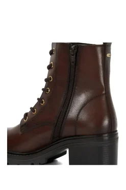 'Plotted' Leather Ankle Boots