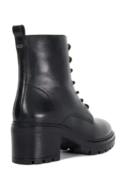 'Plotted' Leather Ankle Boots