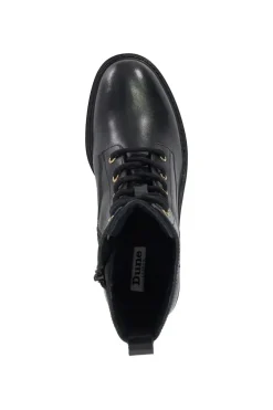 'Plotted' Leather Ankle Boots