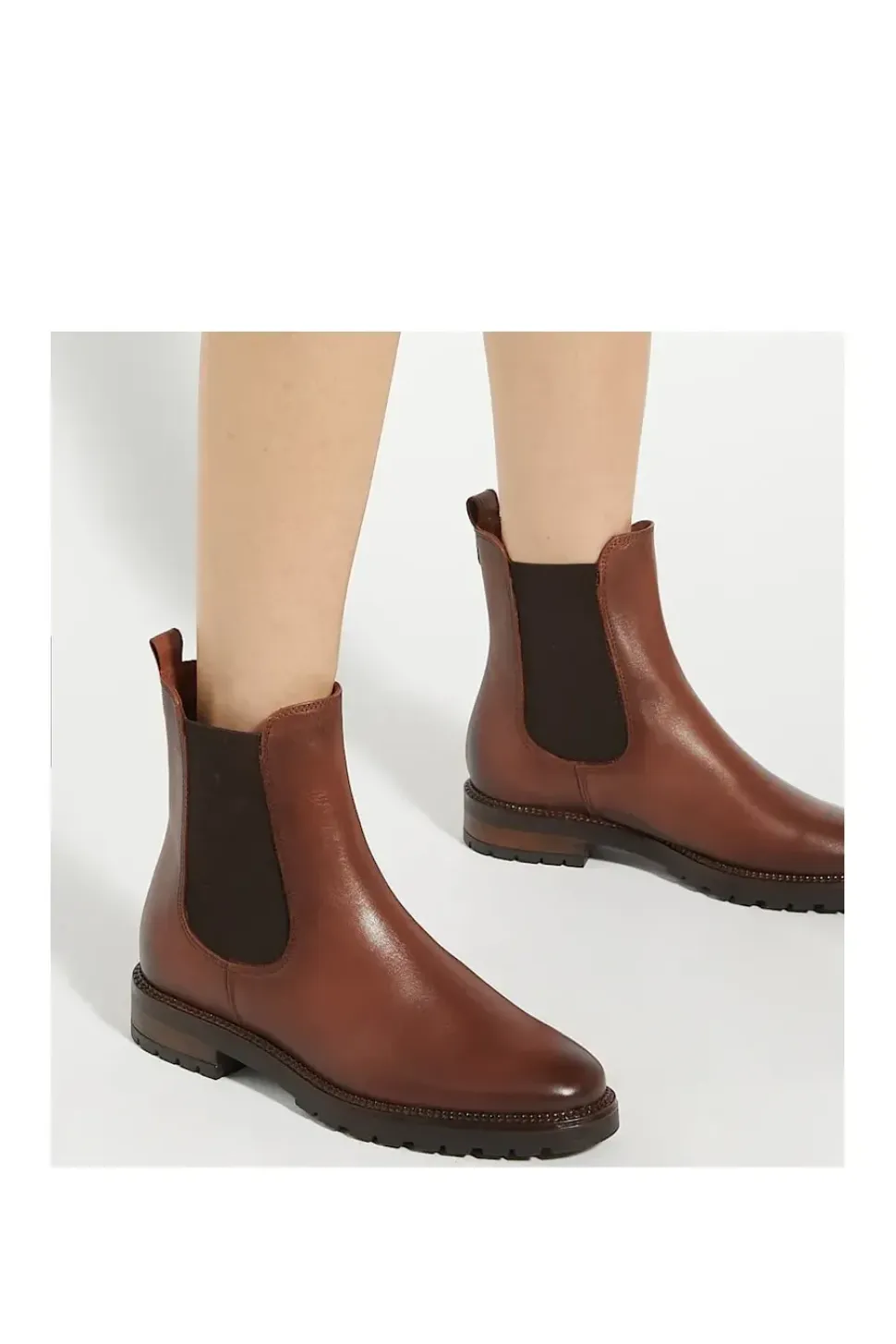 'Poema' Leather Chelsea Boots