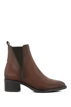 'Pouring' Leather Ankle Boots