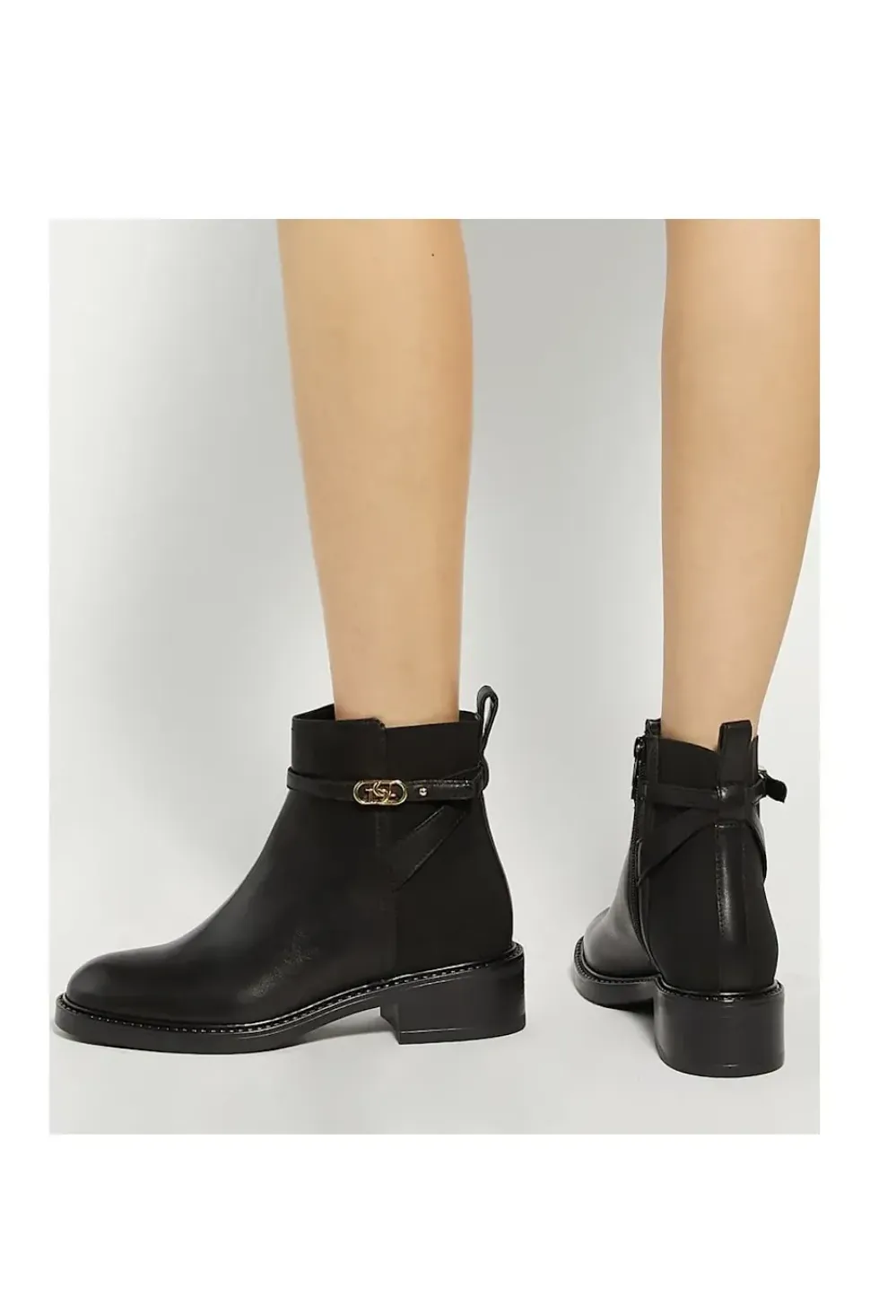 'Praisley' Leather Ankle Boots