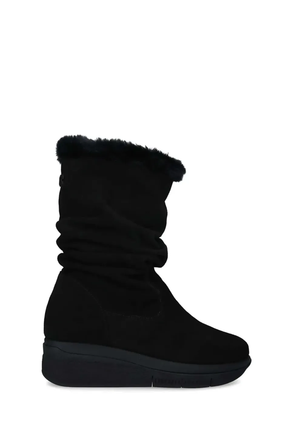 'Raise Wedge Knee Boot' Suede Boots