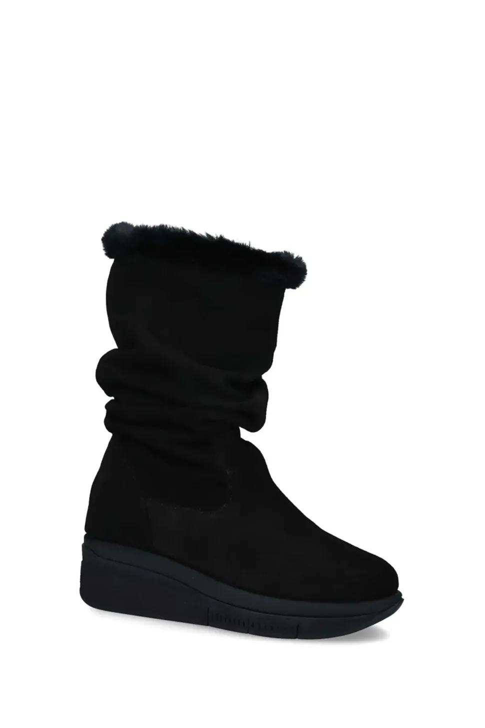 'Raise Wedge Knee Boot' Suede Boots