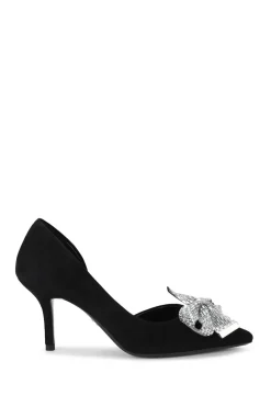 'Regal Bow Court 90' Suede Heels