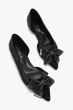 'Regal Bow Flat' Fabric Flats