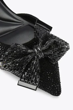 'Regal Bow Flat' Fabric Flats