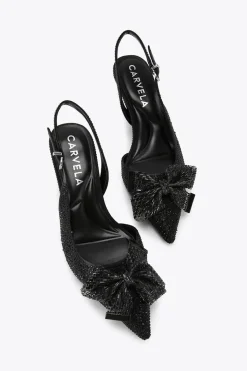 'Regal Bow Sling 2' Fabric Heels