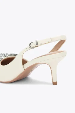'Regal Bow Sling 2' Leather Heels