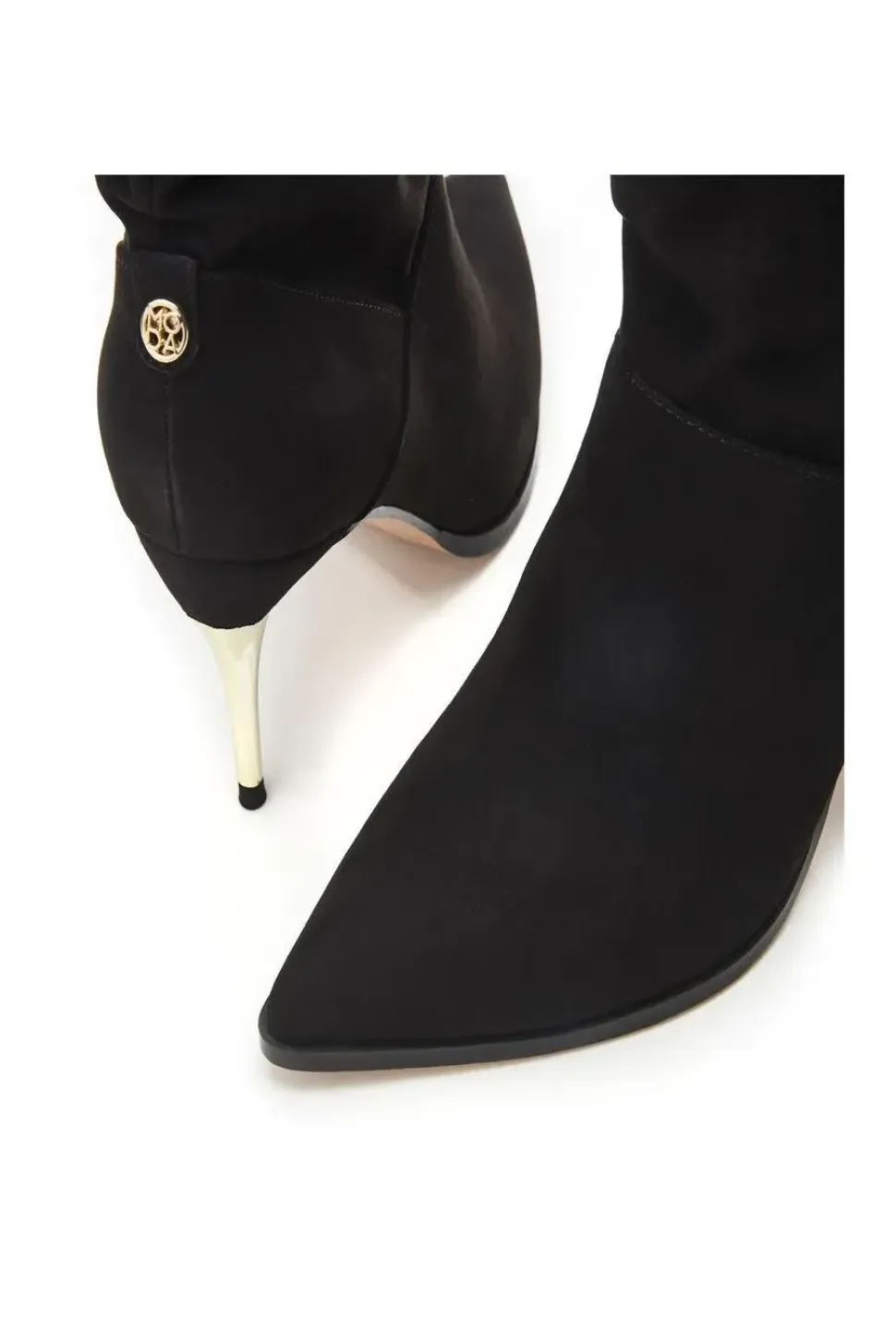 'Rochettie' Alcantara Heeled Boots