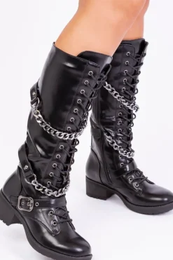 'Rocky' Calf Lace Up Boots