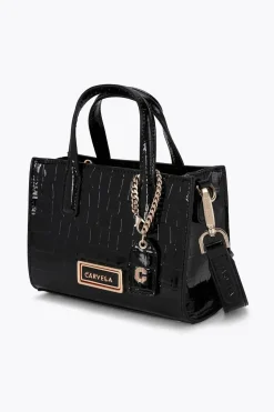'Roma Crossbody' Croc Print Bag