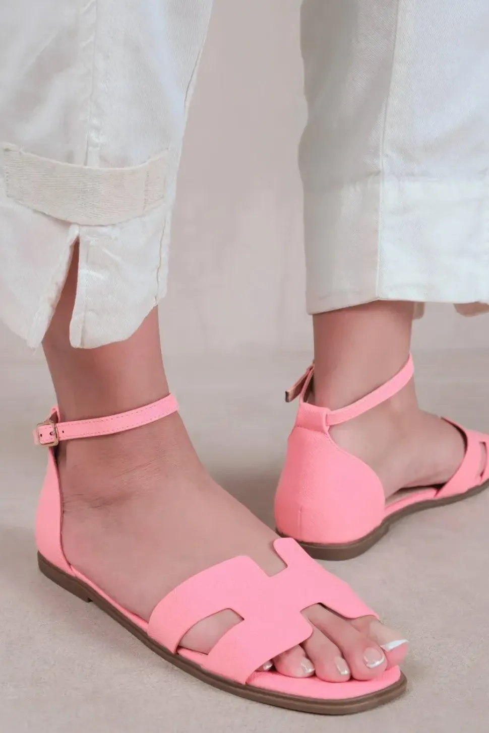 'Rome' Cut Out Strap With Ankle Strap