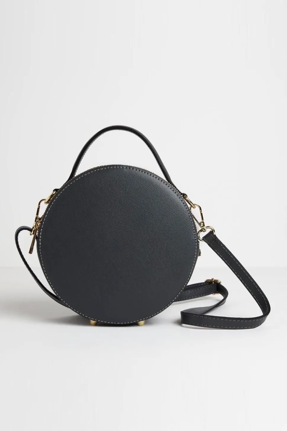 'Rome' Round Circle Crossbody Bag with Pastel Strap