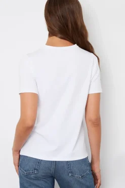 'Rose' Embellished Cotton T-Shirt