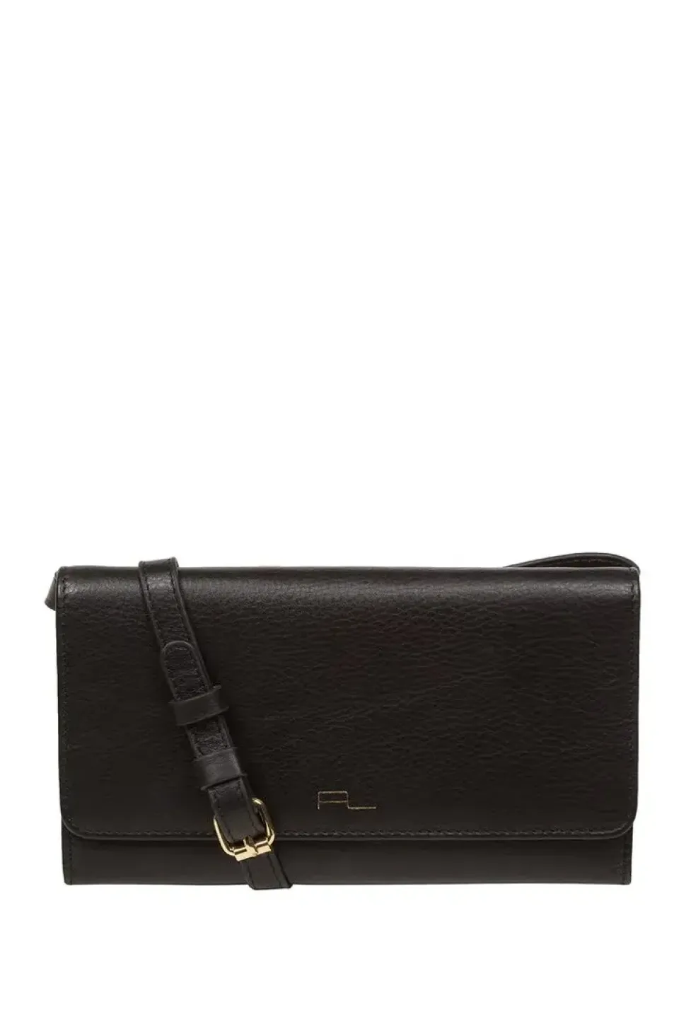 'Saffron' Nappa Leather Cross Body Clutch Bag