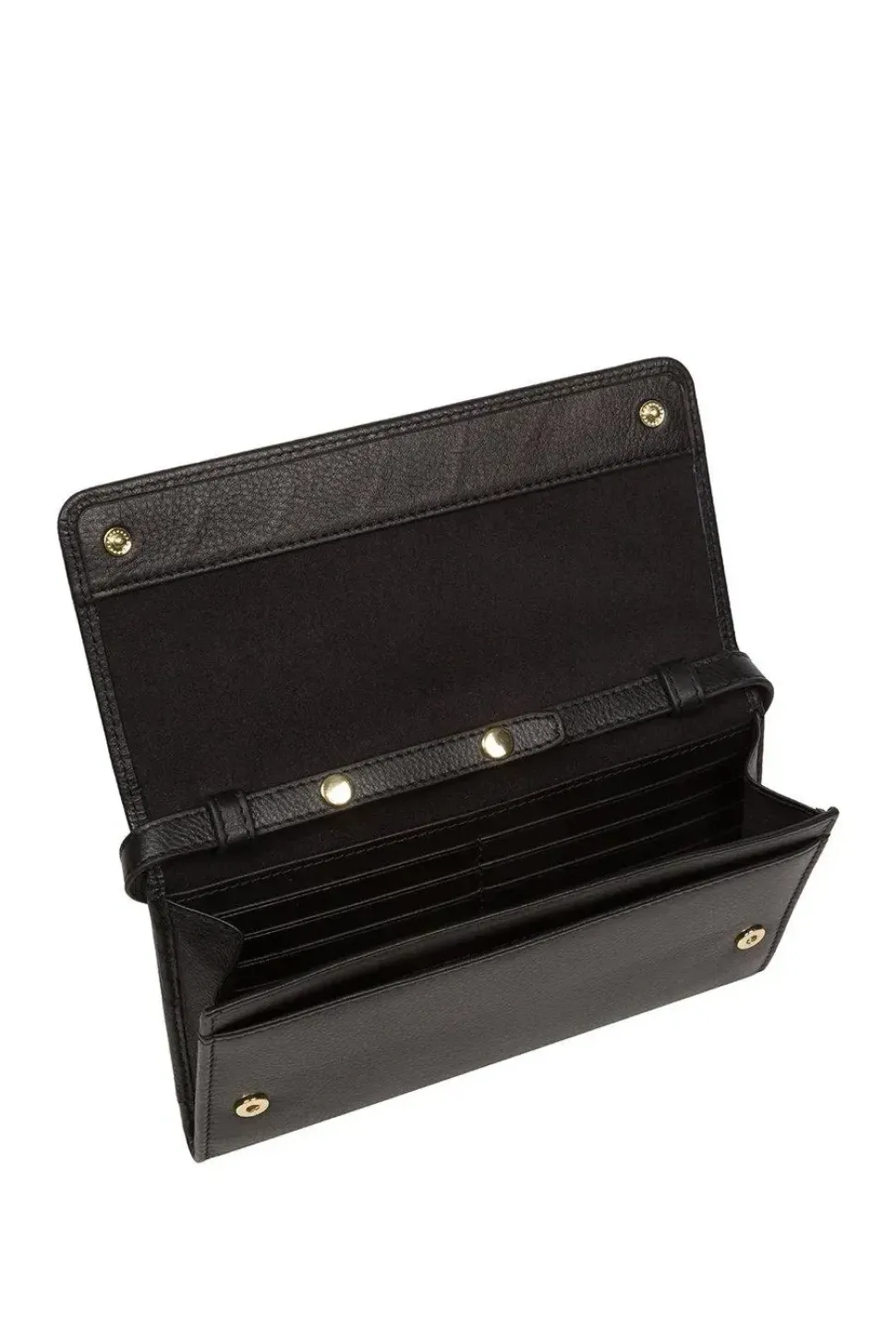 'Saffron' Nappa Leather Cross Body Clutch Bag