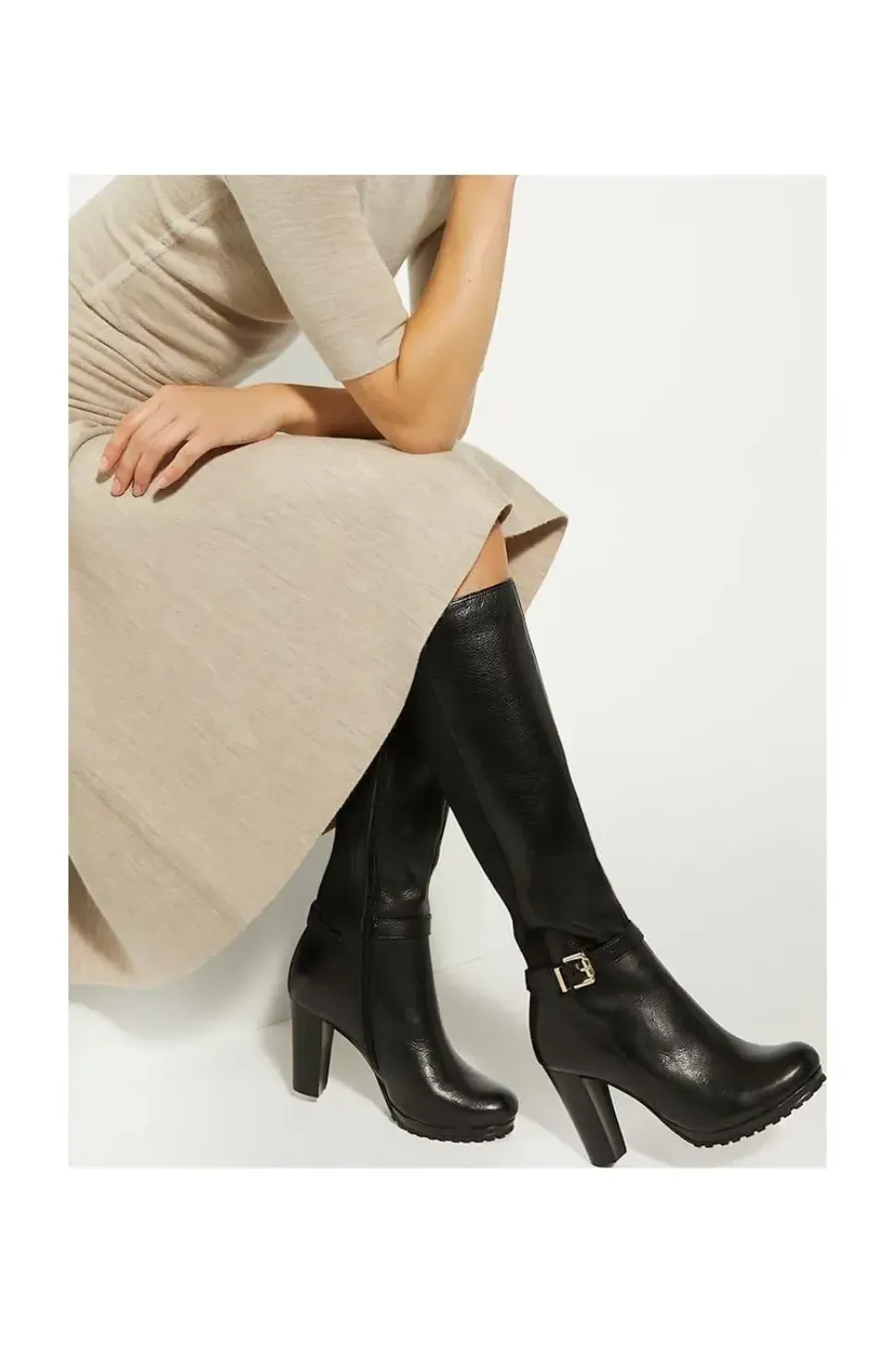 'Sareena' Leather Knee High Boots