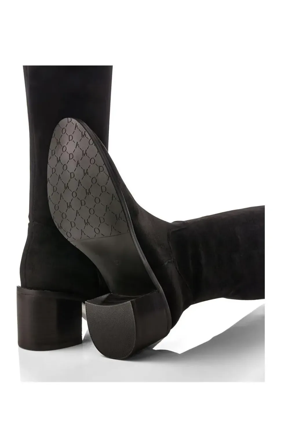 'Sarianne' Alcantara Heeled Boots