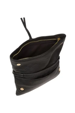 'Selene' Nappa Leather Cross Body Clutch Bag