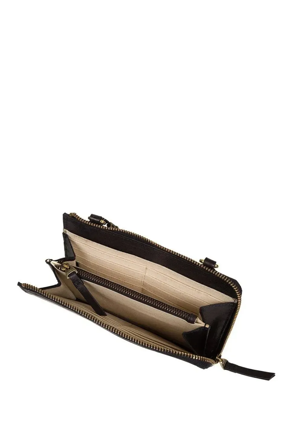 'Senga' Leather Cross Body Clutch Bag