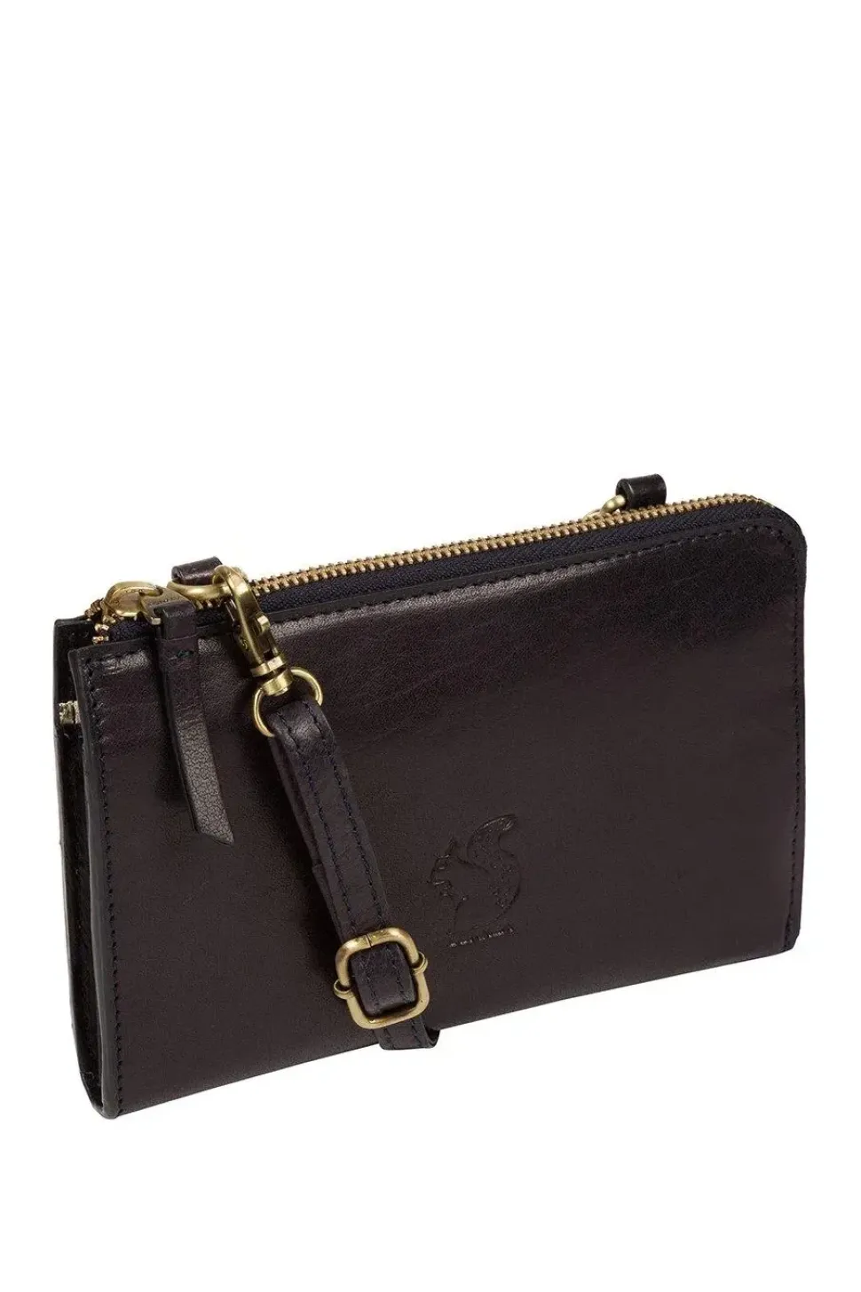 'Senga' Leather Cross Body Clutch Bag