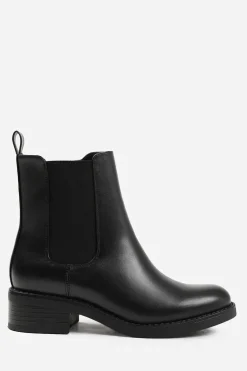 'Serna' Ankle Boot With Elastic Panel And Side Zip