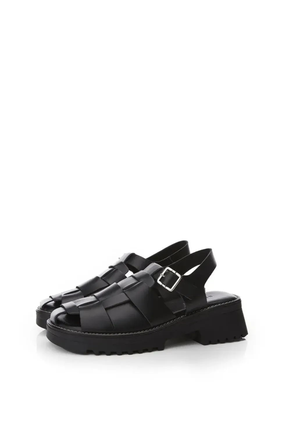 'Sh Acropolis' Leather Flatforms