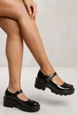 'Shiloh' Chunky Platform Block Heel Retro Shoes