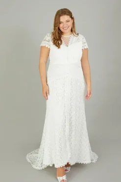 'Sienna' Lace Bridal Maxi Dress
