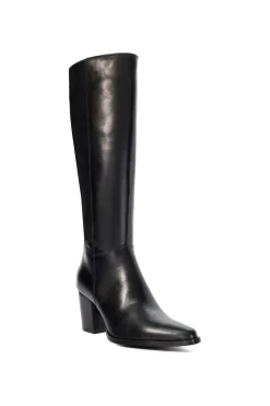 'Silahs' Leather Knee High Boots