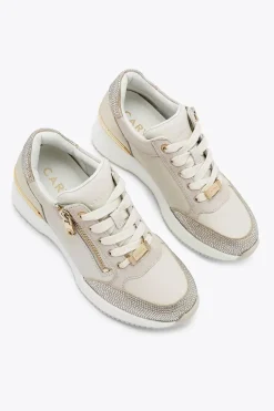 'Skyline Wedge Sneaker' Leather Trainers
