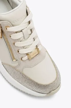 'Skyline Wedge Sneaker' Leather Trainers