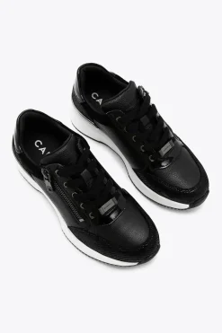 'Skyline Wedge Sneaker' Leather Trainers